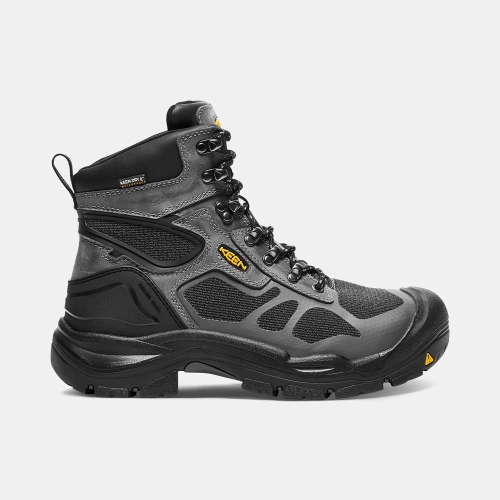 Bottes Keen Pas Cher | Chaussures de Travail Keen Concord 6" Waterproof Steel Toe Homme Grise Noir (FRV093127)
